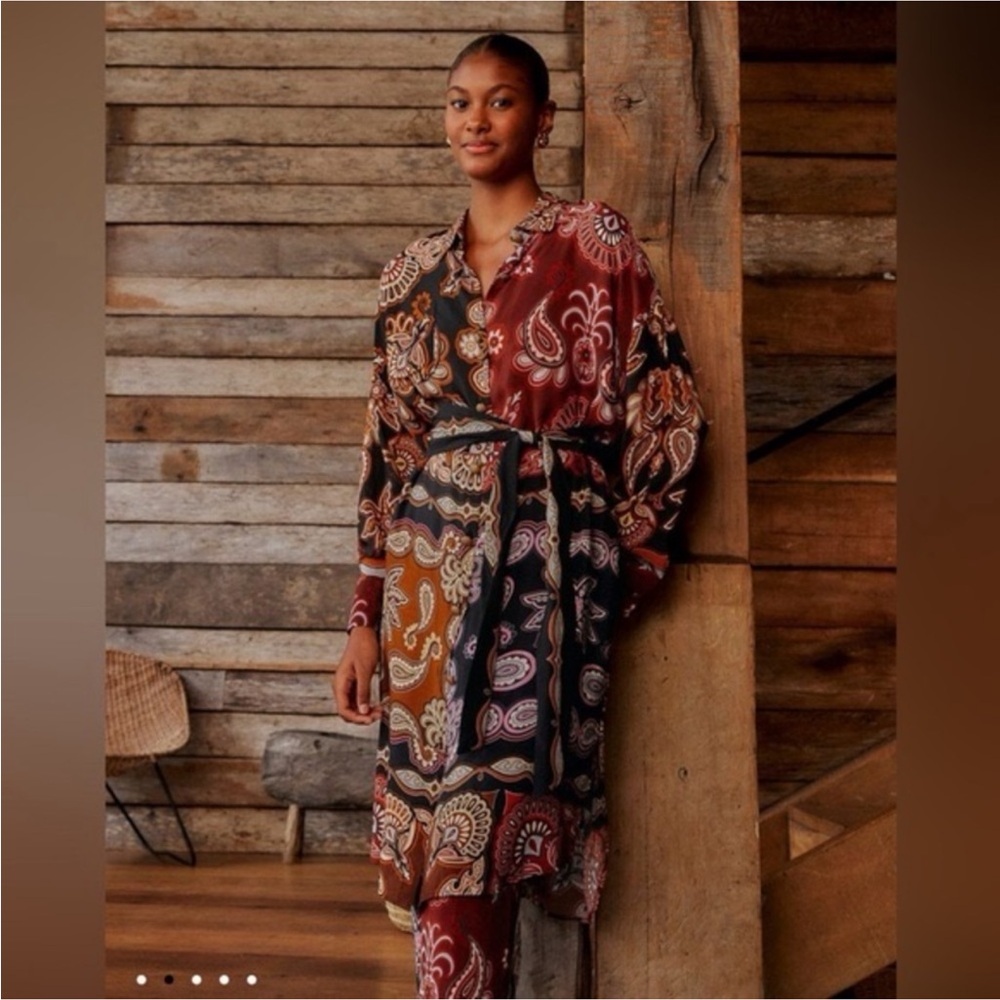 Farm Rio Printed Mini Shirt Dress - Picture 7 of 16